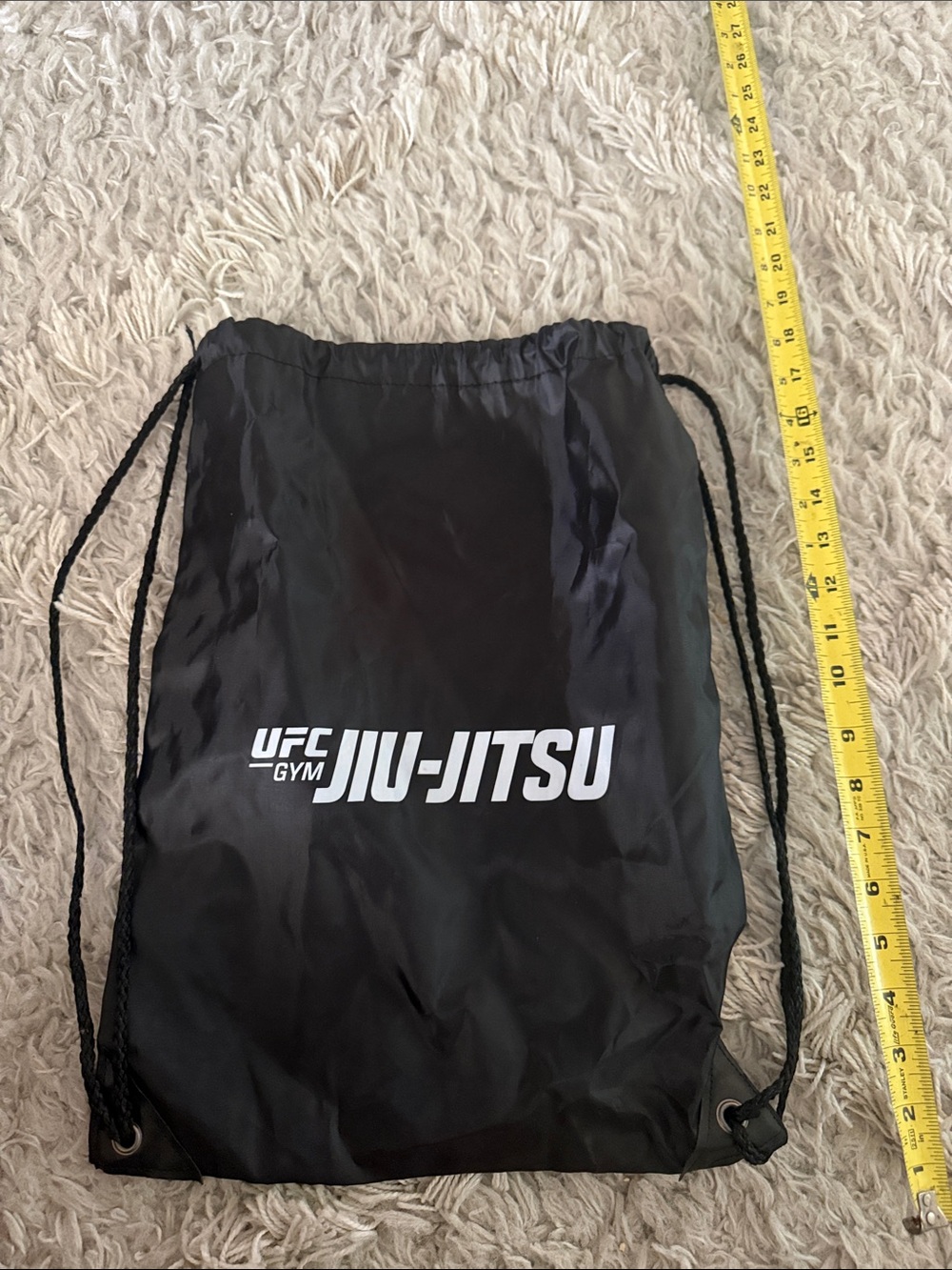 UFC Black Jiu-Jitsu Drawstring Gym Backpack